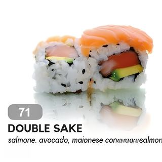 71. Uramaki double sake 8 pezzi