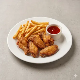 Ración De Alitas De Pollo 6 Uds.