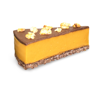 Felie tort vegan dovleac cu ciocolata