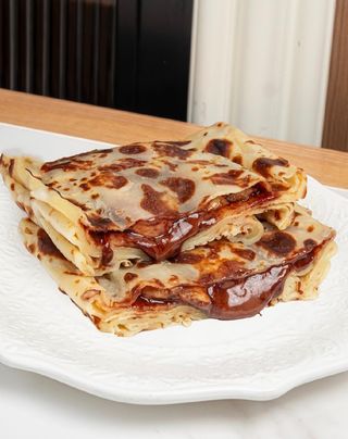 Блины  нутелла и банан