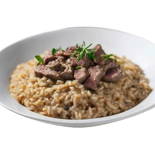 Rižoto biftek sa vrganjima i suvim šljivama