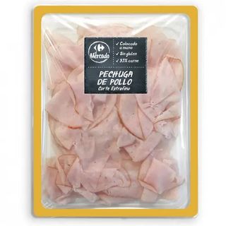 Pechuga De Pollo Lonchas Extrafinas Carrefour 90 Gr.
