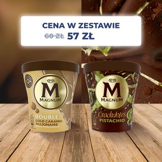 Zestaw 2 kubków Magnum - MAGNUM La Pistache 440ml + MAGNUM DOUBLE Billionaire 440 ml
