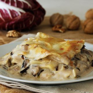 Lasagna radicchio tardivo e verde dolce 