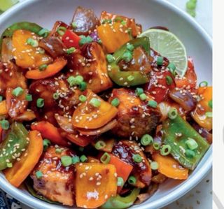 Salmón teriyaki 
