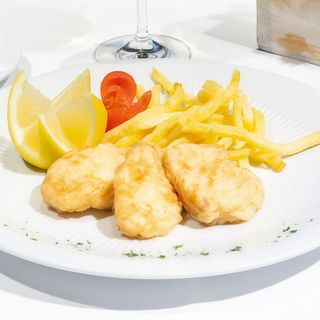 Merluza de pincho a la Romana.