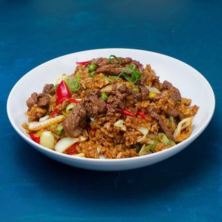Fried rice with beef