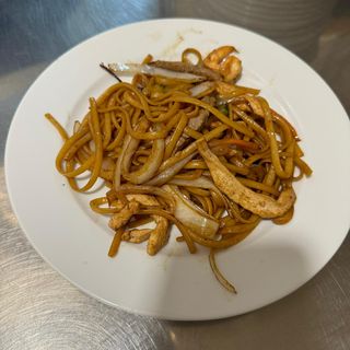 Tallarines Con Tres Delicias