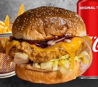 Spicy chicken burger