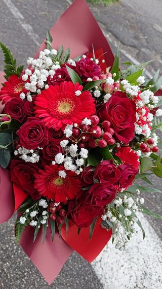 Bouquet misto rosso