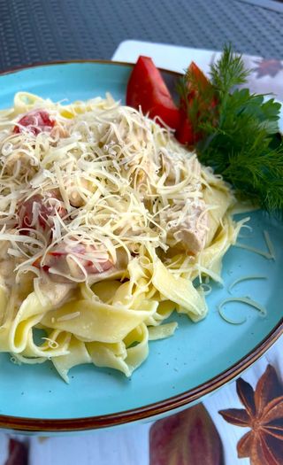 Паста "Фетуччини альфредо"