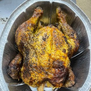 Pollo a l´ast con patatas