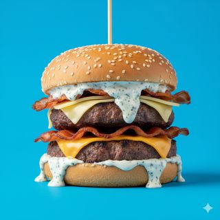 Triple cheese burger
