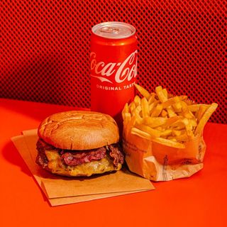 Menu' bacon CSB-smash burger