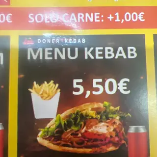 Menú Kebab Mixto