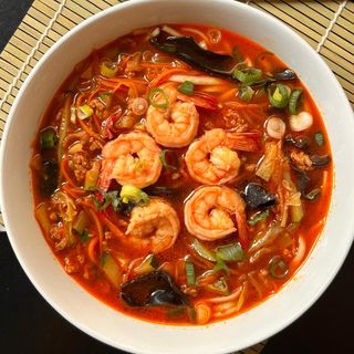Jjamppong with Shrimp 