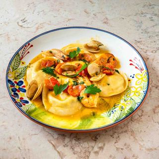 Ravioli ripieni di pesce