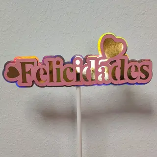 Felicidades rosa 