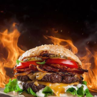 Hamburguesa A La Brasa