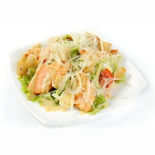 Салат "Цезарь" с лососем