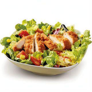 Ensalada Verde con tiras de pollo crispy