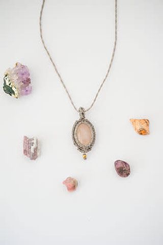 Colier cu Cuarț roz