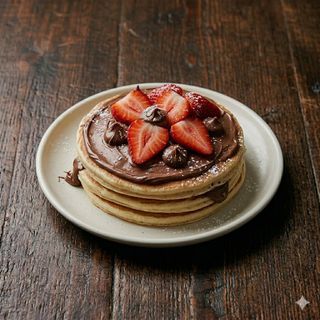 Pancake con Nutella e fragole