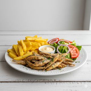 Plato combinado de boquerón