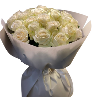 Bukiet białych róż 