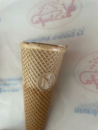 Wafer alla vaniglia vuoto
