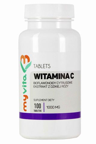 Witamina C 1000mg z ekstraktem z dzikiej róży i bioflawonoidami 100tab. MyVita