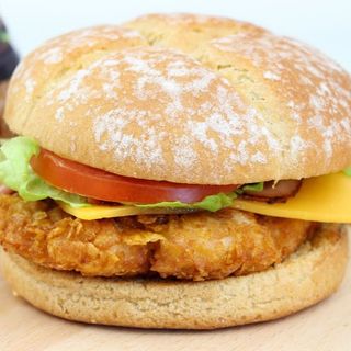 Hamburguesa de pollastre crunchy