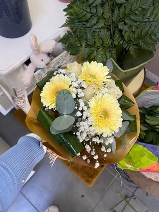 Bouquet com Rosas e Gerbéras