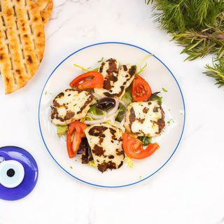 Queso halloumi al grill