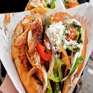 Doner kebab con queso