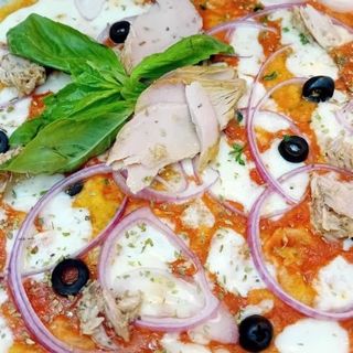 Pizza de atún y cebolla (33 cm.)