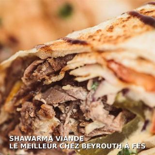 Menu Wrap Shawarma Viande 