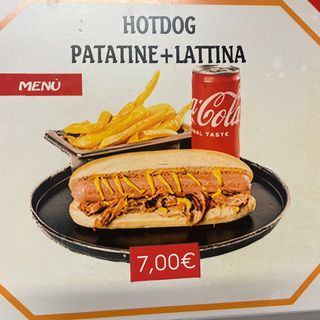 Menù hot dog