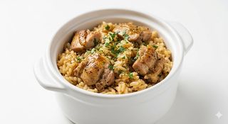 Tarrina de arroz con pollo grande