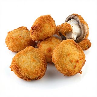 Champiñones empanadas/Breaded mushrooms