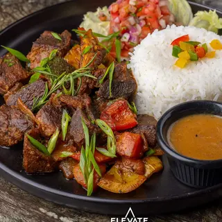 Pan Fried Goat