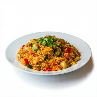 Arroz Con Curry Vegetariano