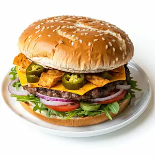 Burger z halloumi