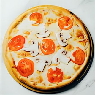 Пицца "Маргарита" с грибами (42 см.)