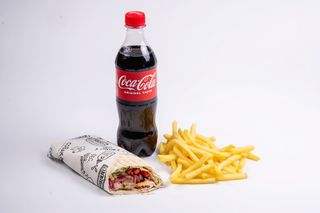 Комбо лаваш курка теріякі _фрі 90г_кола 0,5