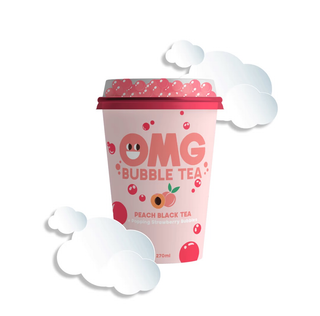 Bubble tea Peach black tea