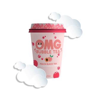 Bubble tea Peach black tea