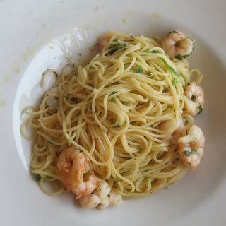 Pasta Con Gambas Al Ajillo