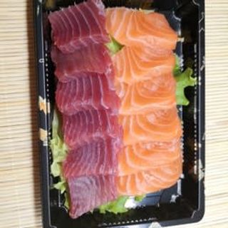 Sashimi con salmone e tonno