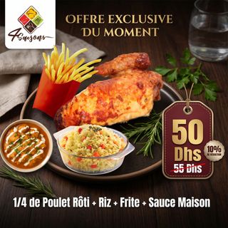 1/4 de Poulet Rôti